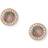 Fossil Classics Earrings - Rose Gold/Transparent