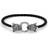 Thomas Sabo Leather Bracelet - Silver/Black