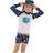 Regatta Childrens/Kids Peppa Pig Rash Guard (4-5 Years) (Navy/White)