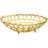 Classic Touch Oval Gold Looped Bread Basket