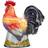 Certified International Rooster Meadow 3-d Rooster Biscuit Jar