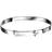 D For Diamond Cross Baby Bangle - Silver/Diamond