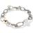 John Hardy Classic Chain Freshwater Pearl Chain Link Bracelet in Silver/Gold Silver/