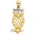 Macy's Owl Charm - Gold/Silver