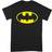 DC Comics Unisex Adult Logo T-Shirt (Black/Yellow)