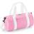 BagBase Mini Barrel Bag (One Size) (Classic Pink/White) Classic Pink/White
