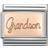 Nomination Composable Classic Link Grandson Engraved Charm - Silver/Rose Gold