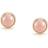 Nomination 18ct & Coral Round Earrings