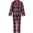 SF Minni Childrens/Kids Tartan Long Pyjama Set (11-12 Years) (Red/Navy)