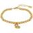 Hugo Boss Soulmate Heart Beaded Bracelet - Gold/Transparent