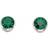 Beginnings Sterling E4926G Emerald Swarovski Stud Earrings