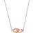 Olivia Burton Interlink Necklace - Silver/Rose Gold