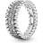 Pandora Beaded Pavé Band Ring - Silver/Transparent