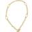 Adornia Mixed Link Toggle Necklace - Gold