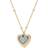 Fossil Sutton Mommy and Me Heart Pendant Necklace - Gold/Silver