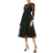 Mac Duggal Illusion Sequin Embroidered Midi Dress - Black