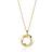 Sif Jakobs Ferrara Pendant Necklace - Gold/Transparent