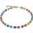 Coeur de Lion Geo Cube Necklace - Silver/Multicolor