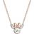 Disney Mickey & Minnie Necklace - Rose Gold/Transparent