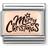 Nomination Composable Classic Link Merry Christmas Charm - Silver/Rose Gold/Brown