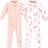 Hudson Baby Fleece Sleep and Play 2-Pack - Pink Unicorn