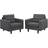 modway Empress Armchair 90.2cm 2pcs