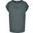 Urban Classics Ladies Extended Shoulder Tee - Bottle Green