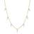 Sif Jakobs Princess Baguette Necklace - Gold/Transparent