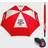 Team Golf Wisconsin Badgers Double Canopy Umbrella