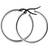 Everneed Mille Large Hoop Earrings - Silver