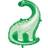 Unique Party 75779 Prehistoric Dinosaur Giant Foil Balloon Green 1 Pc, Multicolour