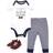 Little Treasures Bodysuit, Pant and Shoe 3pc Set - Charming Handsome