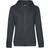 B&C Collection Queen Zipped Hoodie - Black