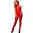 Leg Avenue Seamless Halter Body Stocking Red UK 8 to 14