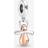 Pandora Baby Pacifier Dangle Charm - Silver/Rose Gold/Transparent