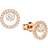 Swarovski Creativity Stud Earrings - Rose Gold/Transparent