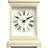 Newgate Time Lord Mantel Clock, Linen White Table Clock