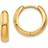 Finest Gold Round Hinged Hoop Earrings - Gold