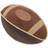 Petlife Pugskin Durable Oxford Squeaky Football Dog Toy