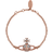 Vivienne Westwood Mayfair Bas Relief Bracelet - Rose Gold/Transparent