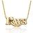 Alex Woo Tampa Bay Rays Little Logo 14k Yellow Gold Necklace