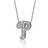 Alex Woo Philadelphia Phillies Little Logo 14kt White Gold & Diamond Necklace