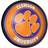 The Fan-Brand Clemson Tigers Round Slimline Illuminated Wall Sign