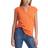 Calvin Klein Cap Sleeve Henley Top - Ember