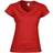 Gildan Soft Style Short Sleeve V-Neck T-shirt - Red