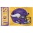 WinCraft Minnesota Vikings 3' x 5' Helmet Deluxe Single-Sided Flag