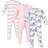 Hudson Hudson Cotton Sleep & Play 3-Pack - Pink Safari (10157731)