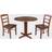 International Concepts Dual Dining Set 91.4x91.4cm 3pcs