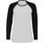 Sol's Milky Contrast Long Sleeve T-shirt - White/Deep Black