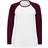 Sol's Milky Contrast Long Sleeve T-shirt - White/Burgundy